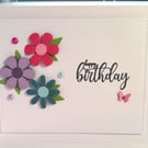 Bright Blossoms Birthday Card
