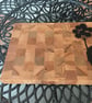 Hand Crafted Beech End Grain Cutting Board: Girl with Balloons Inlay - Image 4