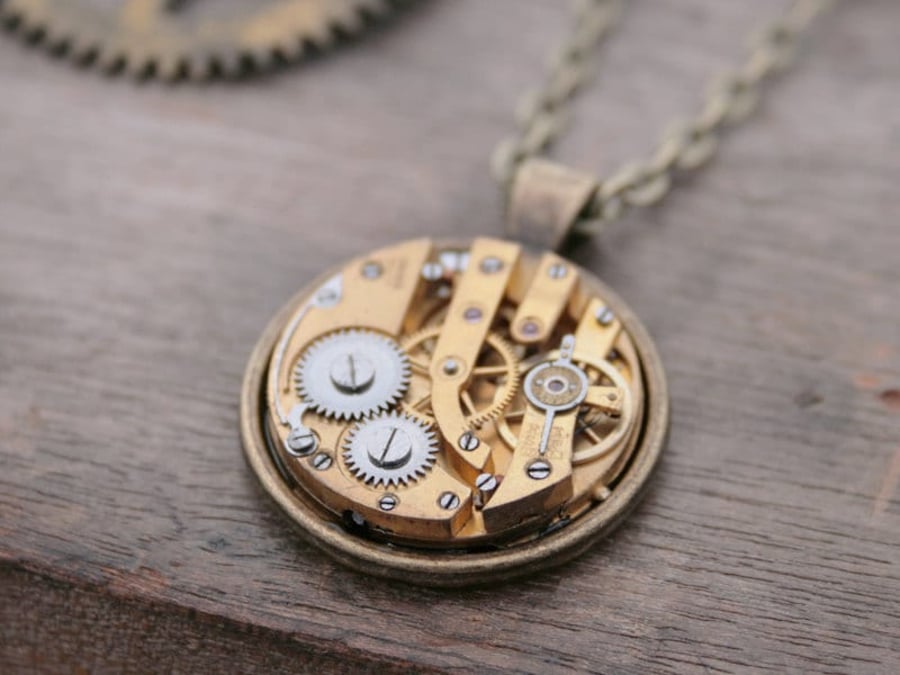 Watch Work Unisex Pendant Necklace for a Young Person