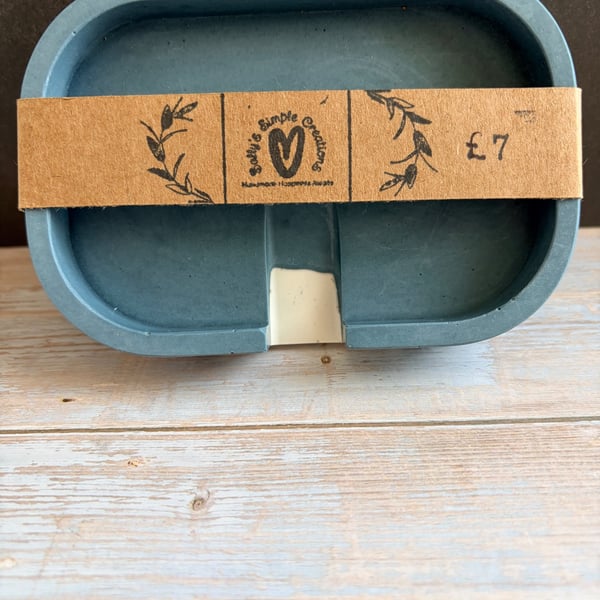 Handcrafted Jesmonite Soap Dish  Soft, Sustainable Elegance