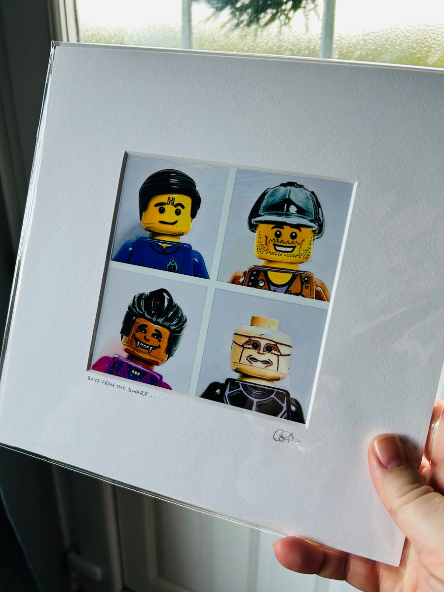 RED DWARF - Lego photo print - mounted and ready to frame