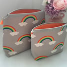 Perfectly Imperfect, Toiletry Bag and matching Make Up Bag, Zipped Purse