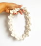 Neutral necklaces made with cotton, Lily Necklace, Mother's Day Gifts - Image 5