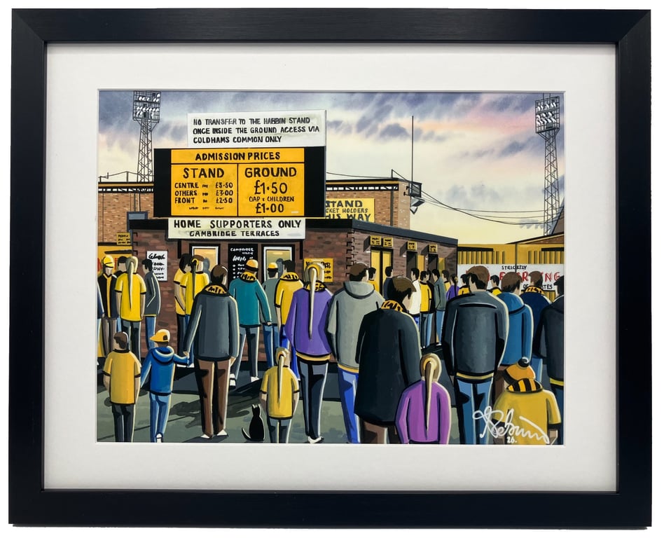 Cambridge. Framed & Unframed Art Print, Utd Football Club FC, Abbey Stadium Gift