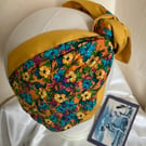 Tilly - 40s Style Cotton Floral Turban Headband