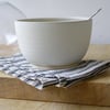 Made to order - Set of four large pottery soup bowls choose a colour