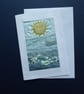Individually Hand Crafted Textile Blank Card - Image 1