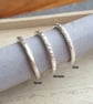 Silver stacking rings, Hammered silver rings, Minimalist jewellery - Image 2