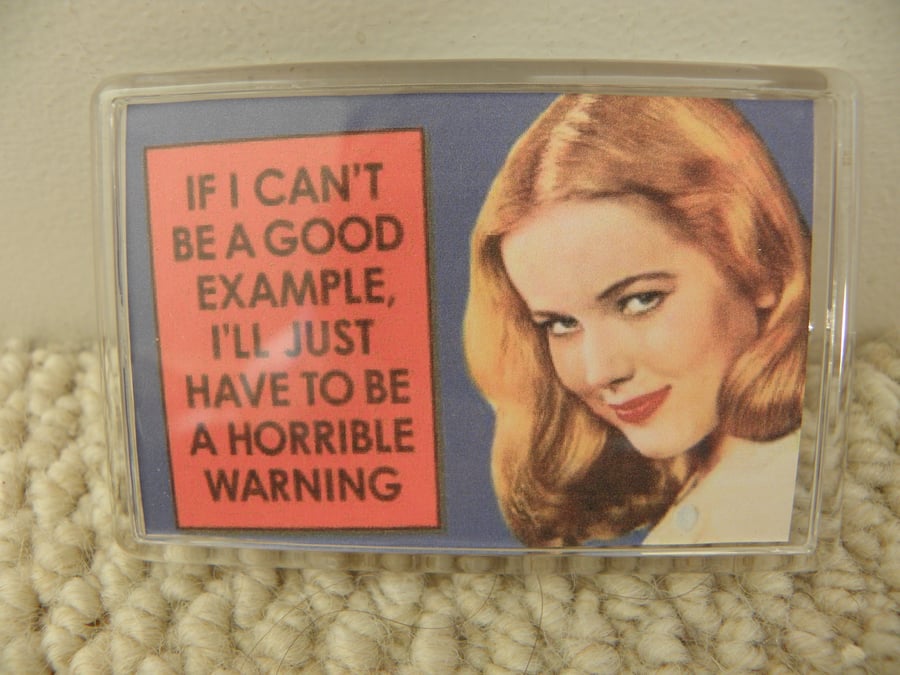 Horrible Warning Fridge Magnet