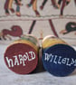 William and Harold. Bayeux set of peg dolls.  - Image 3