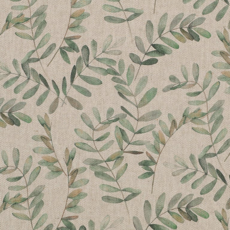 Botanical Fern Flowers Round Tableclothn 135cm