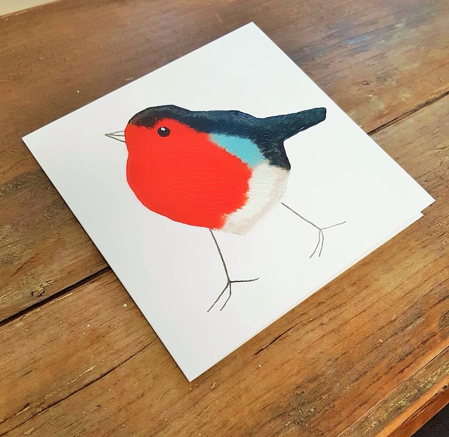 10 Robin Christmas cards,Christmas card set, printmaking, pack of cards