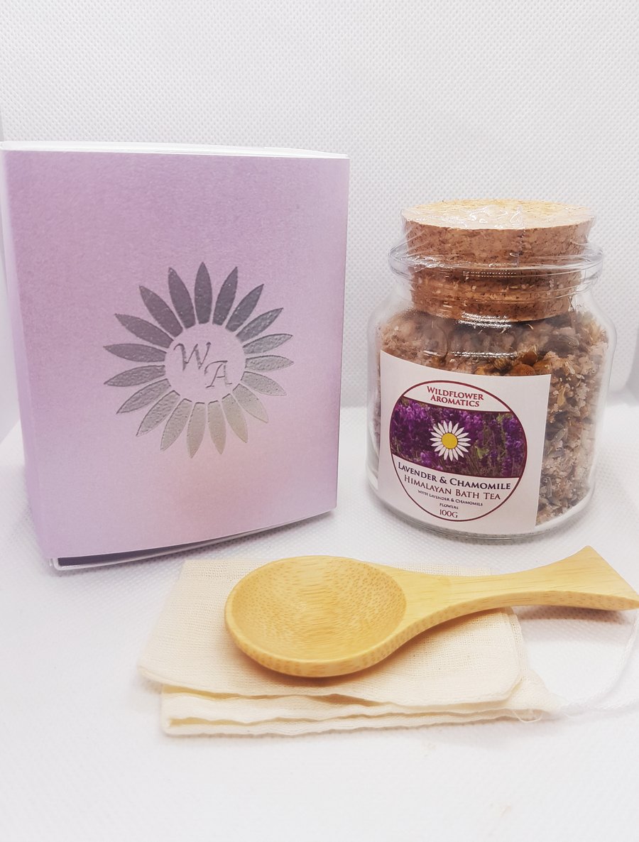 Lavender & Chamomile Bath Tea with Himalayan Salts 
