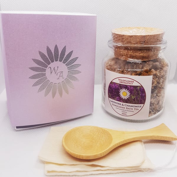 Lavender & Chamomile Bath Tea with Himalayan Salts 