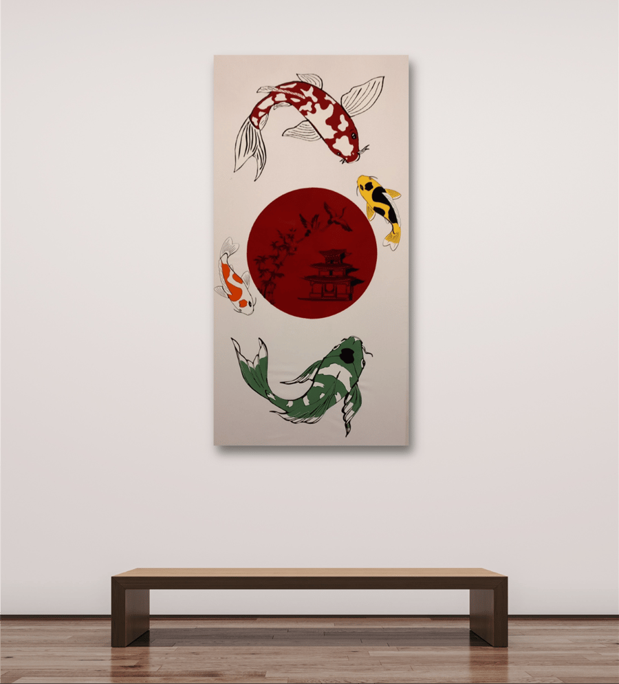 Koi Carp Japanese Wall Art