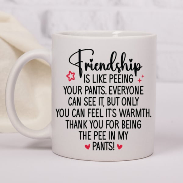 Personalised Coffee mug funny friendship quote mug great gift for Now in 3 sizes