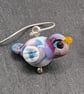 Custom Listing for Hilary - Sterling Silver Lampwork Bird Jewellery set - Image 4