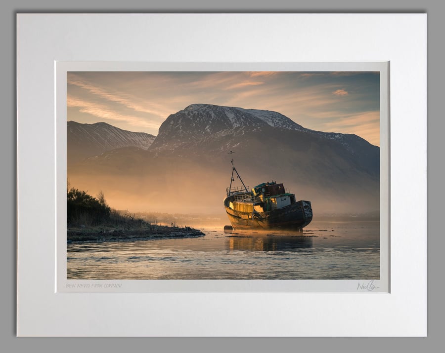 Ben Nevis from Corpach Scotland - A3 (50x40cm) Unframed Print