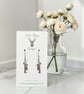 Charm Earrings - Silver Parrot