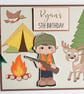 Hunting trip birthday guest book, deer, duck hunting, cabin in the woods book - Image 1