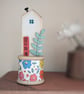 Little Wooden House on a Vintage Bobbin 'Home' 