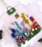 Fused Glass Suncatcher (Toadstool Meadow) - Image 2