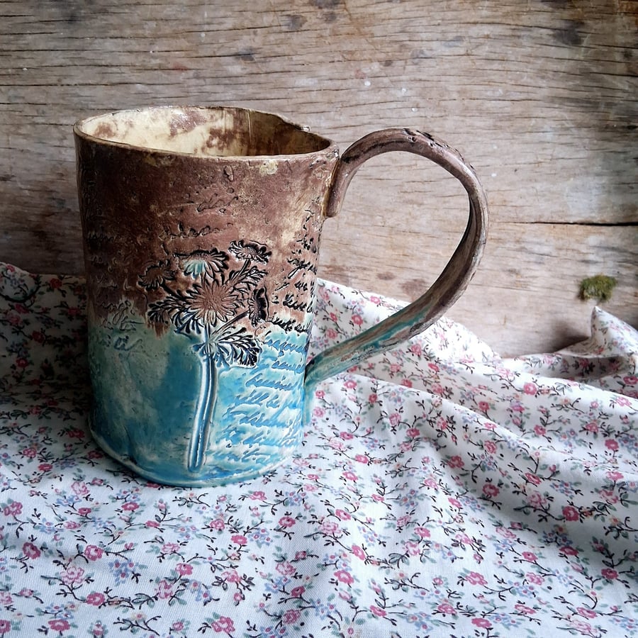 ceramic coffee mug no 18 chamomile