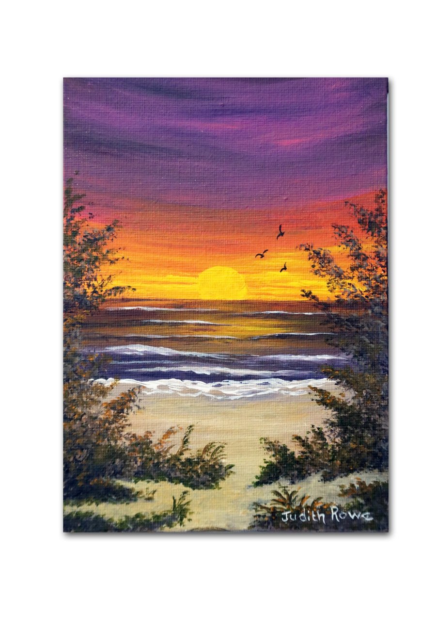 Original Painting - "Sunset" 7x5"
