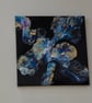 Floral Flow one , fluid acrylic canvas  - Image 7