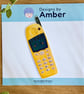 Holographic Yellow Retro Phone Sticker - Y2K Nostalgia Brick Mobile Sticker - Image 4