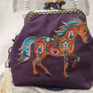 The Flower Power Horse Coin Purse