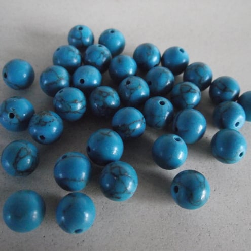 Turquoise 8mm semi precious beads