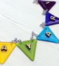 Handmade Fused Glass Personalised Name Bunting - Customised 3D Name Plaque - Image 6