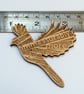 'Laser Tweet' brooch - Ephesians 3:20-21 - Image 1
