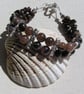 Staurolite & Brown Bronzite Gemstone Beaded Bracelet  - Image 2