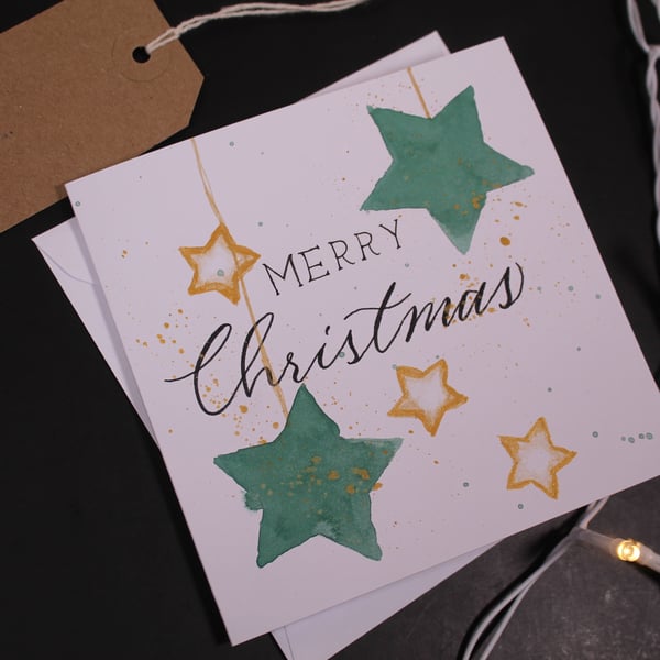 Hand Painted Christmas Card
