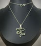 Handmade Kundalini Awakening Snake Pendant, Necklace Sterling Silver - Image 6