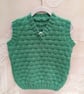 Basket Weave Pattern Child's Tank Top, Knitted Pullover,Children's Clothes - Image 1