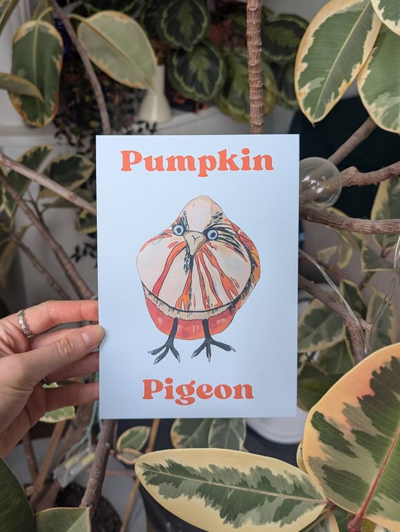 Pumpkin Pigeon A5 Inkjet Print