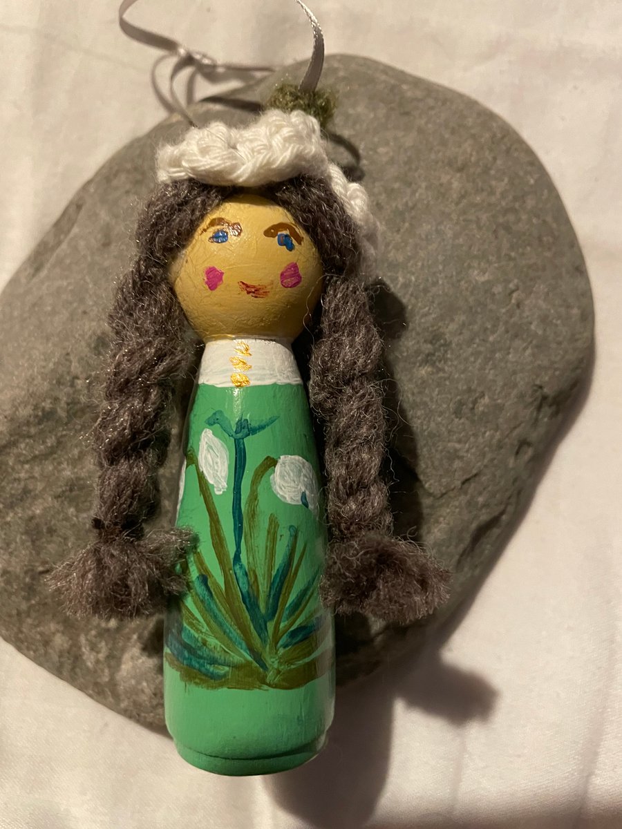 Peg Doll Lady Snowdrop