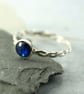 Mermaid Stacking Ring - Silver Abalone Ring - Sterling Silver Twist  - Image 6