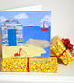 Birthday card beach huts - Image 1
