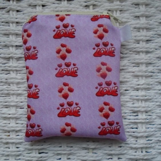 Love Themed Coin Purse or Card Holder.