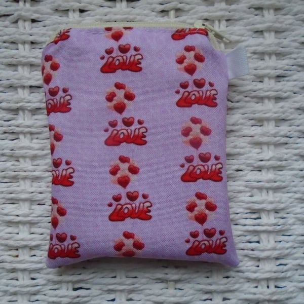 Love Themed Coin Purse or Card Holder.