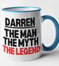 Personalised The MAN, The MYTH, The LEGEND Mug - Mate Friend Funny Christmas  - Image 6