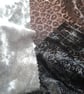 Slow stitching kit, fabric remnants - animal print theme - Image 2