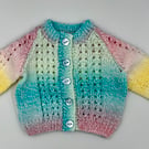 Hand knitted cardigan 6-12 months