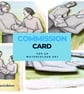 Pop Up Art Card Commission, Watercolour Portrait Painting A5 Greeting Card