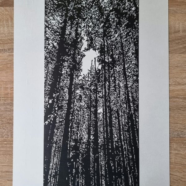 Forest Bathing Open Edition Linoprint Forest Collection