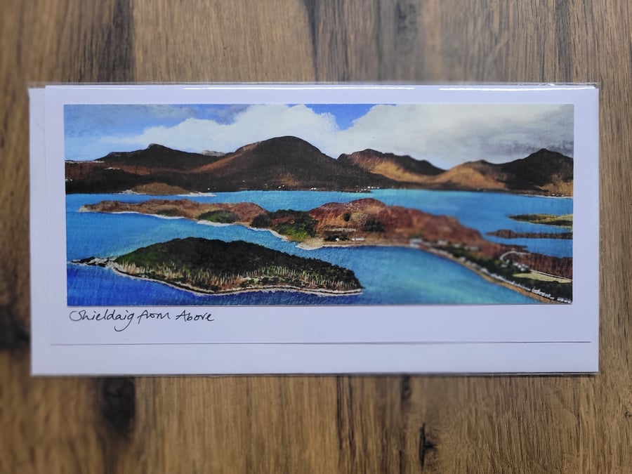 Shieldaig from Above Card